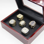 Dallas Cowboys Super Bowl Rings (1971, 1977, 1992, 1993, 1995) Set